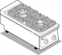 Плита газовая 2-х конф. Tecnoinox PCG4G9 111147 313001