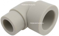 Отвод 90° FV-Plast - 20 (под пайку внутренняя/наружная для полипропиленовых труб, цвет серый)