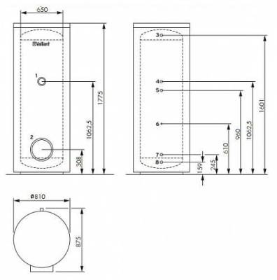 Бойлер косвенного нагрева Vaillant uniSTOR VIH R 300