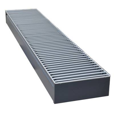 Внутрипольный конвектор длиной 1,1 м - 1,5 м КЗТО Бриз В 260х120x1200